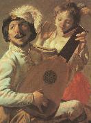 Hendrick Terbrugghen The Duet-l Germany oil painting reproduction